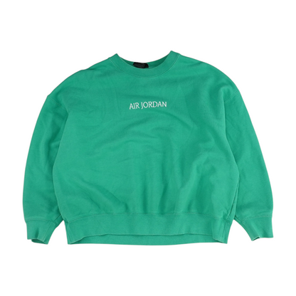 Green Solid Sweatshirt Pullover