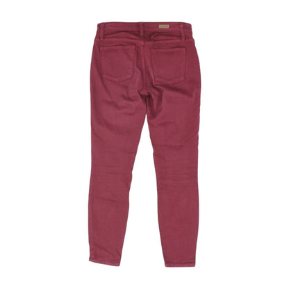 Burgundy Solid Chino Pants