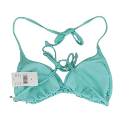 Green Solid Swim Top
