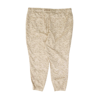 Beige Abstract Pants