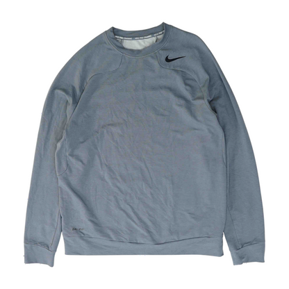Gray Solid Sweatshirt Pullover