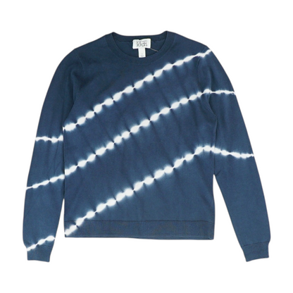 Blue Tie-Dye Pullover Sweater