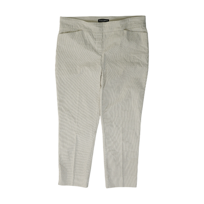 White Striped Regular Pants