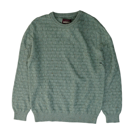 Green Solid Pullover Sweater