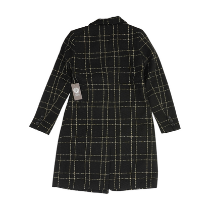 Black Plaid Coat