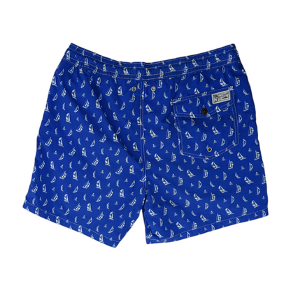 Blue Graphic Swim Bottom