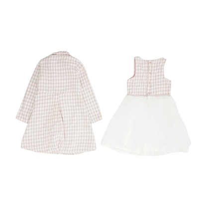 Pink Check Long Sleeve Set