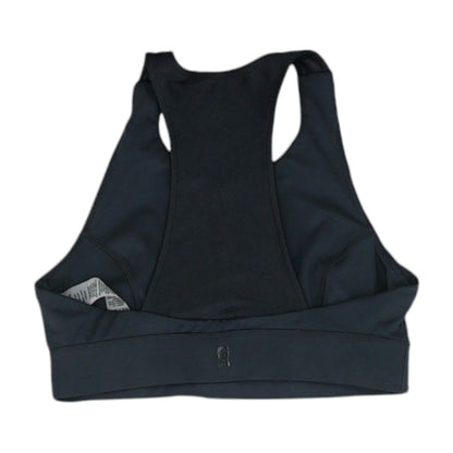 Black Solid Sports Bra