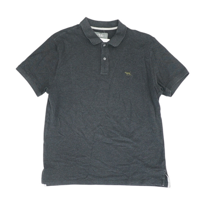 Black Solid Short Sleeve Polo