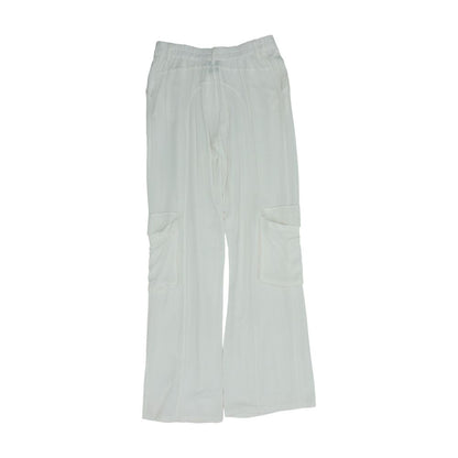 White Casual Relaxed Pants