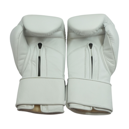 White Leather Boxing Gloves