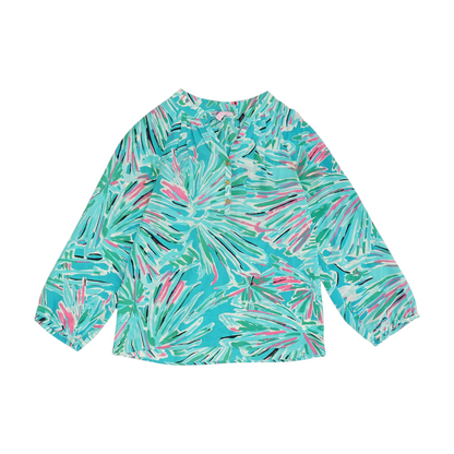 Blue Abstract Blouse