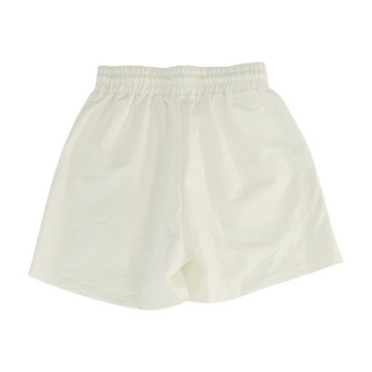 White Solid Short Set