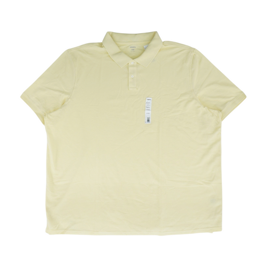 Yellow Big & Tall Solid Short Sleeve Polo