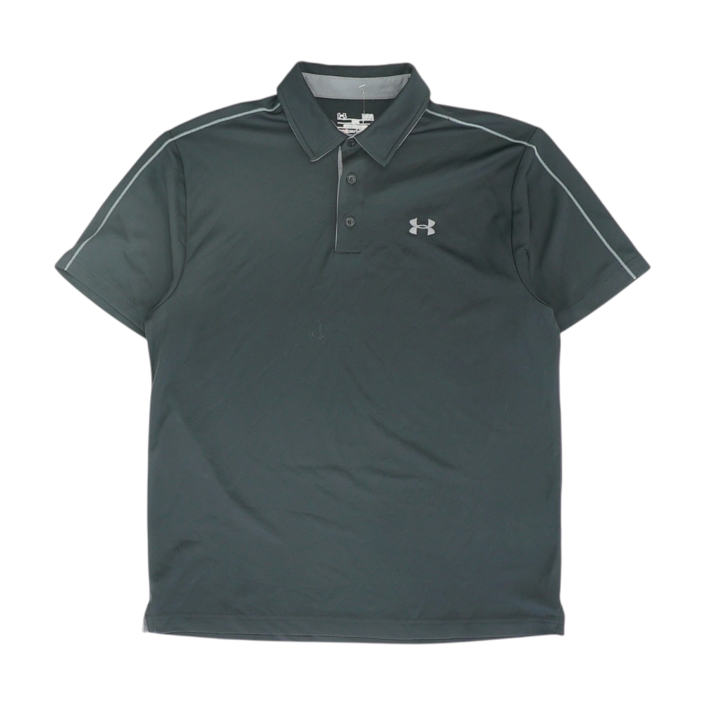 Black Solid Short Sleeve Polo
