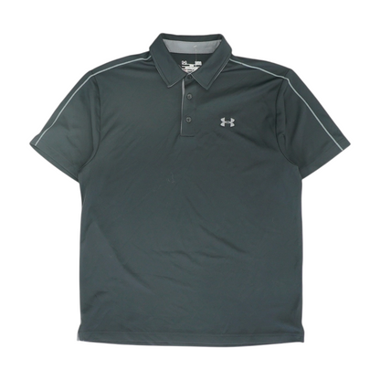 Black Solid Short Sleeve Polo