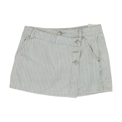 Blue Striped Mini Skirt