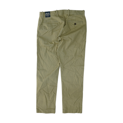 Beige Straight Pants