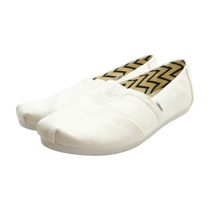 Ivory Slip-On Flats