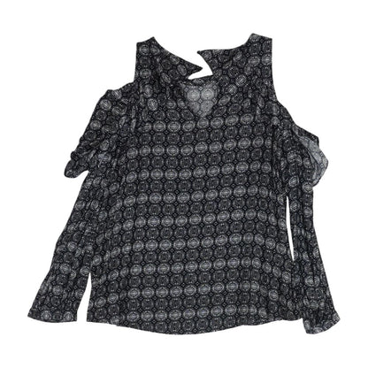 Navy Misc. Long Sleeve Blouse