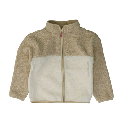 Beige Color Block Jacket