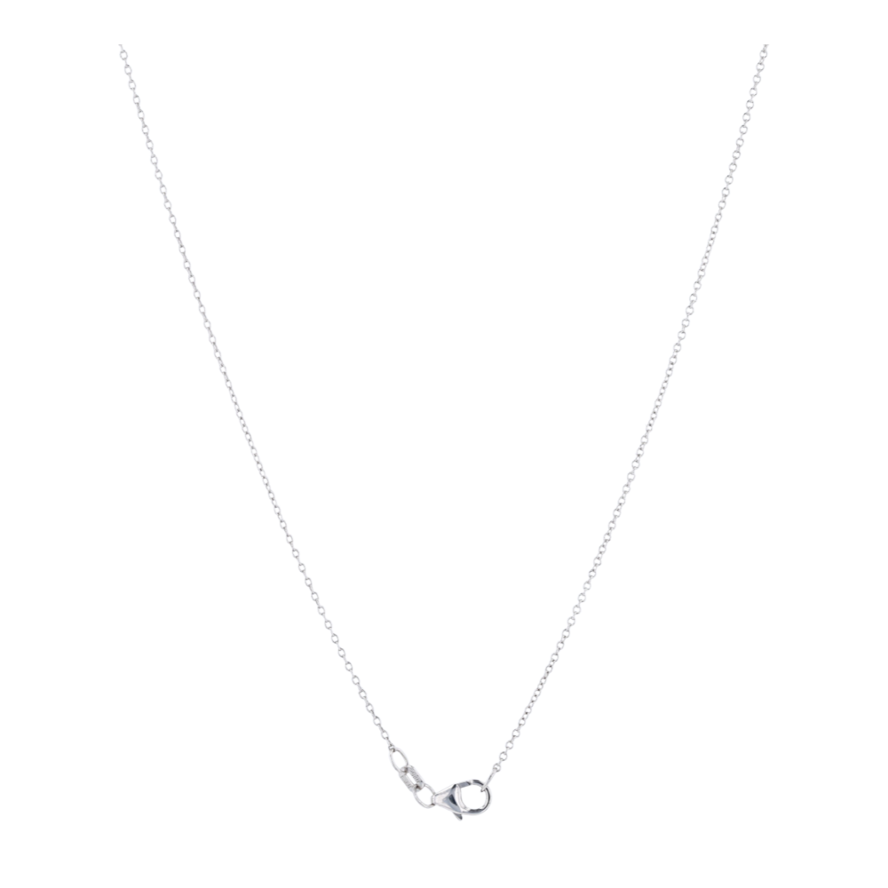 1/5 ctw Sterling Silver Sapphire Pendant Necklace