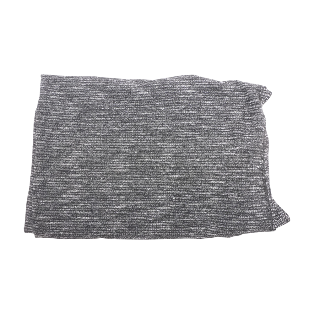 Gray Striped Scarf
