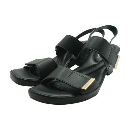 Black Wedge Heels