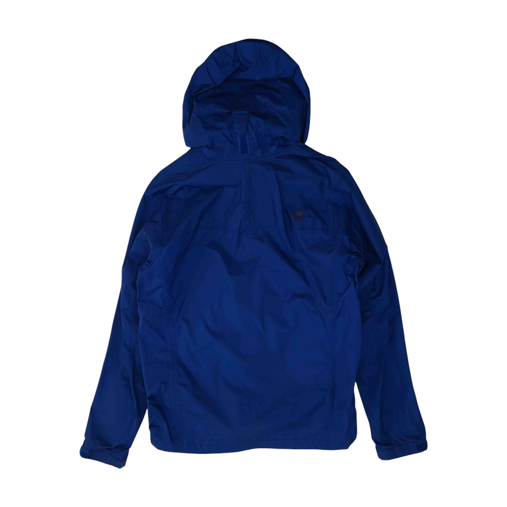 Blue Solid Rain Jacket