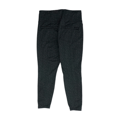 Black Abstract Active Leggings