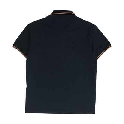 Navy Solid Short Sleeve Polo