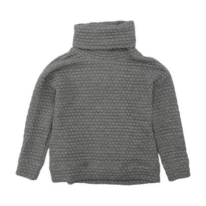 Gray Solid Sweatshirt Pullover