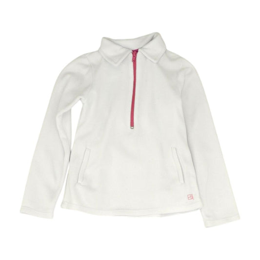 White Solid 1/4 Zip Pullover