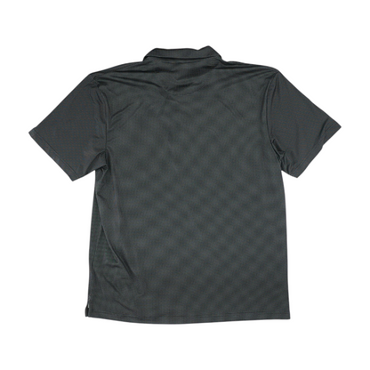 Gray Check Short Sleeve Polo