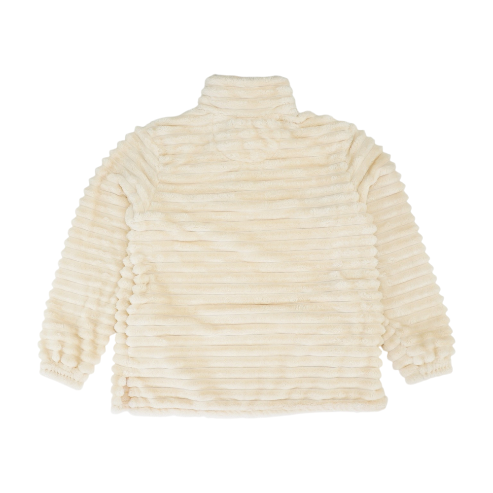 Cream Solid 1/4 Zip Pullover