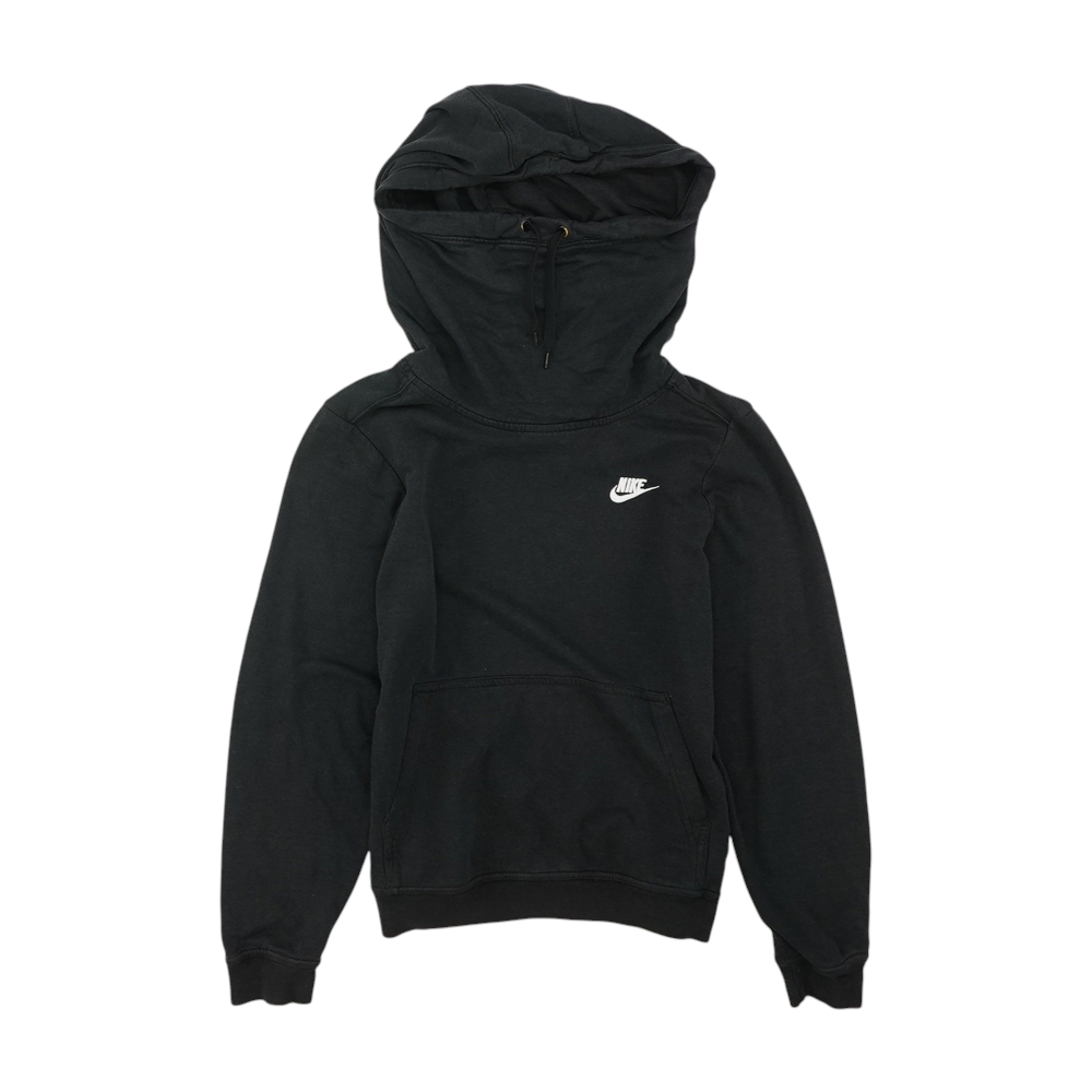 Black Solid Hoodie Pullover