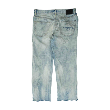 Blue Wide Leg Jeans