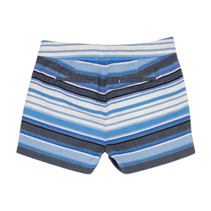 Blue Striped Chino Shorts