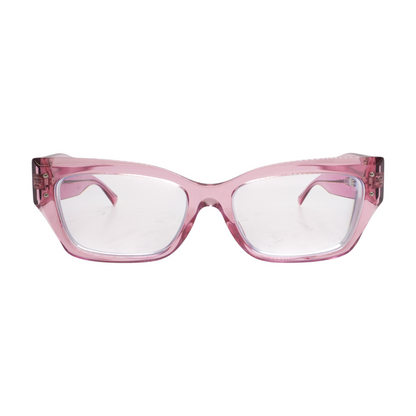 Pink Rectangle Prescription Eyewear