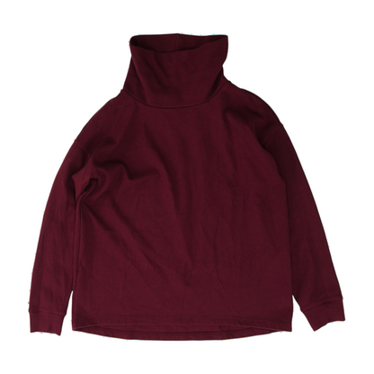 Red Solid Sweatshirt Pullover