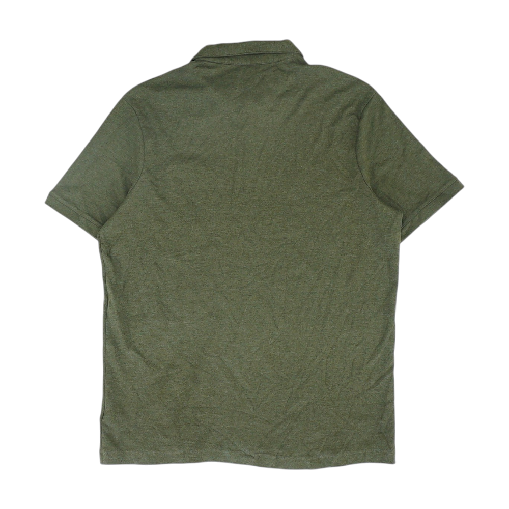 Green Solid Short Sleeve Polo