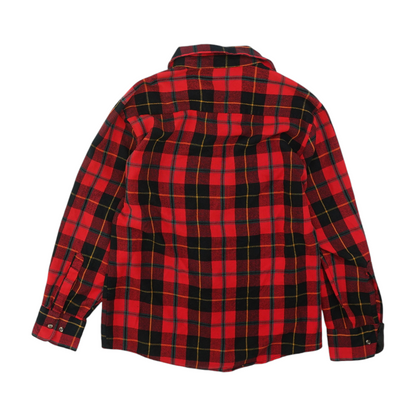 Vintage Red Check Flannel Button Down