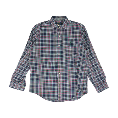 Multi Plaid Long Sleeve Button Down