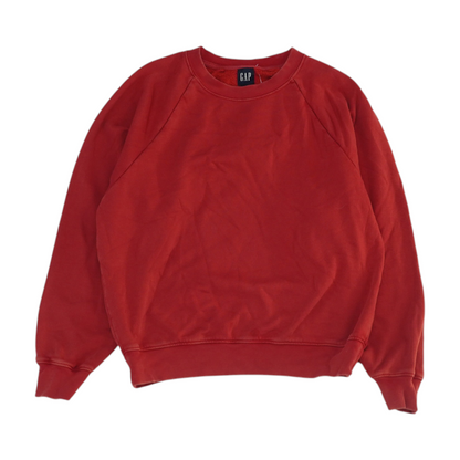 Red Solid Sweatshirt Pullover