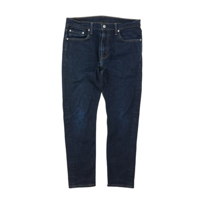 512 Navy Tapered Jeans
