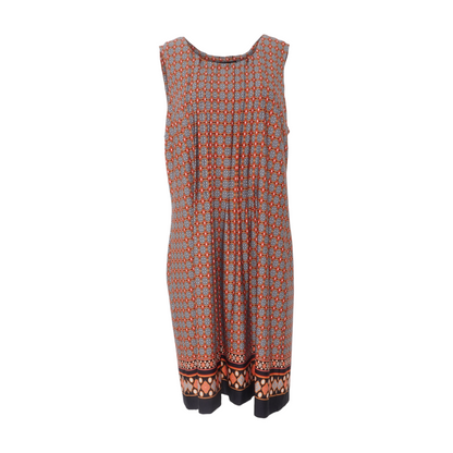 Multi Abstract Midi Dress