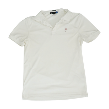 White Solid Short Sleeve Polo