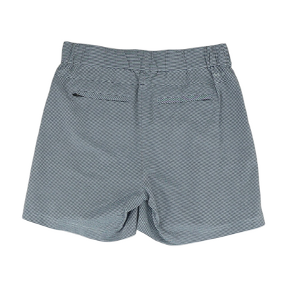 Blue Striped Chino Shorts