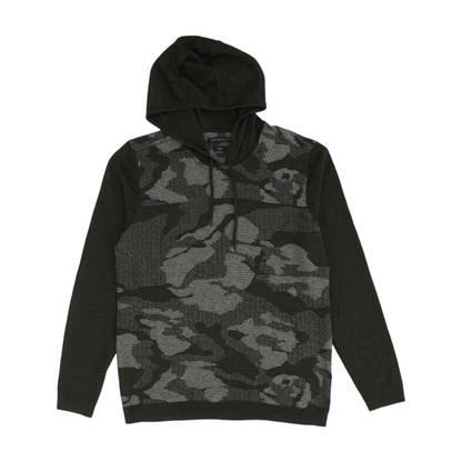 Gray Camo Pullover Sweater