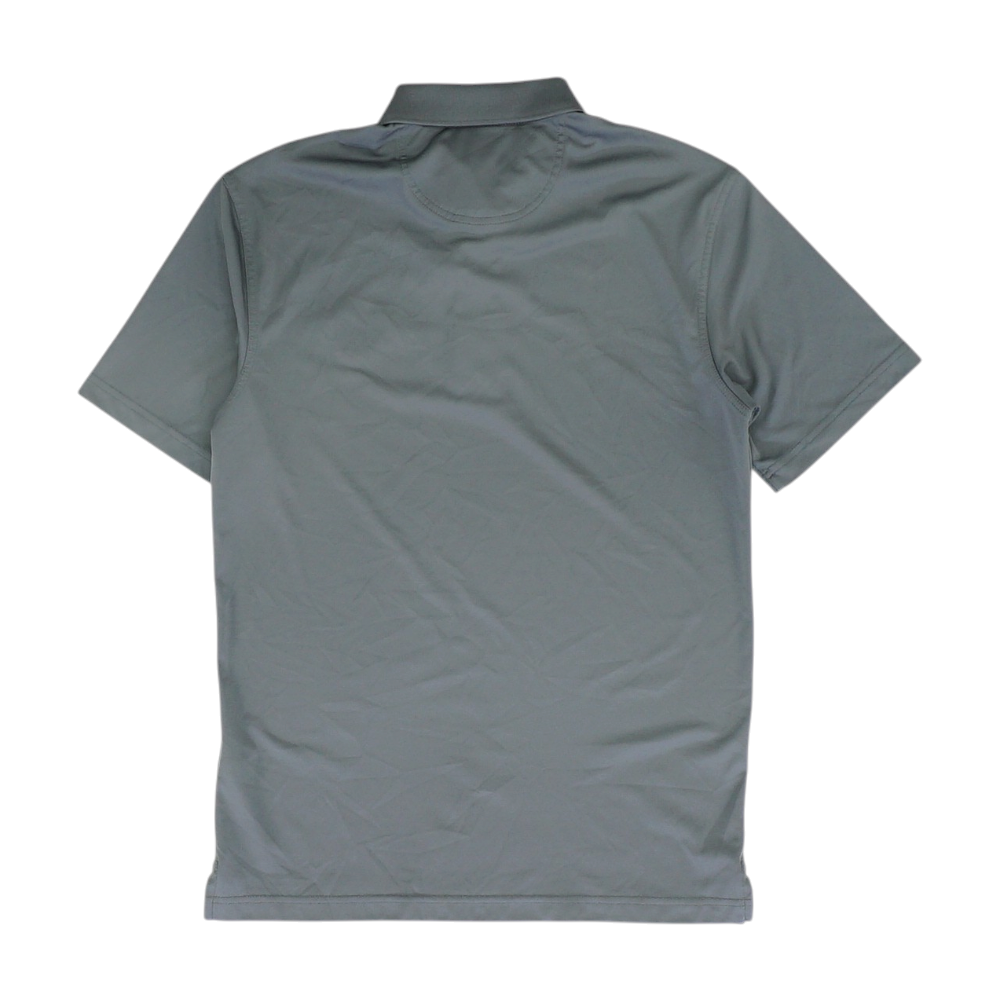 Gray SMU Mustangs Solid Short Sleeve Polo